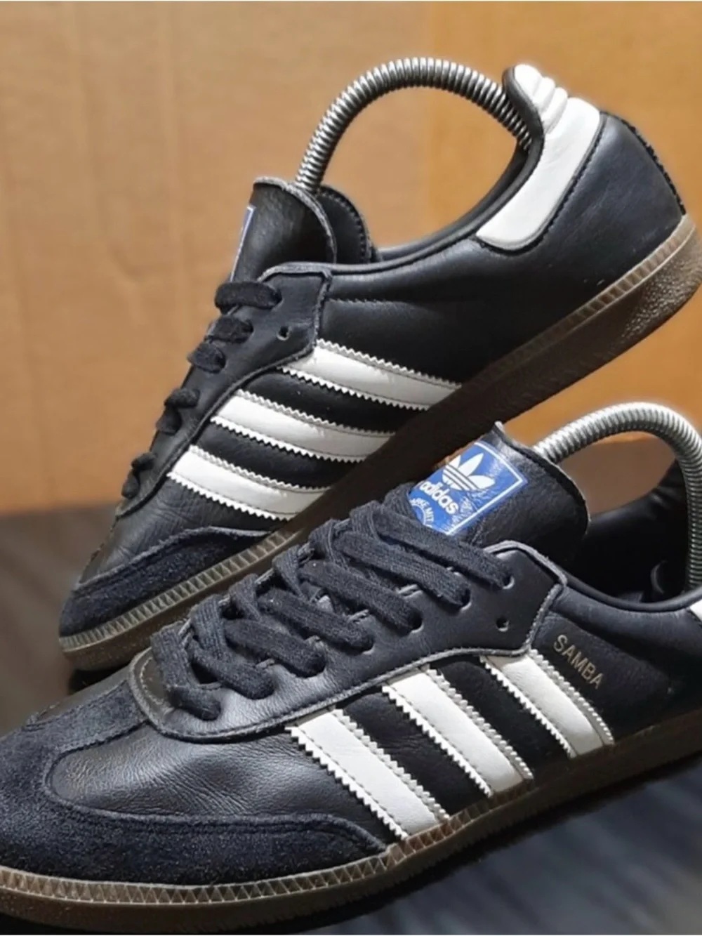 Adidas Samba Originals OG Black White Blue Label Sneakers Shoes B75807 (#2023 ) - Picture 2 of 3